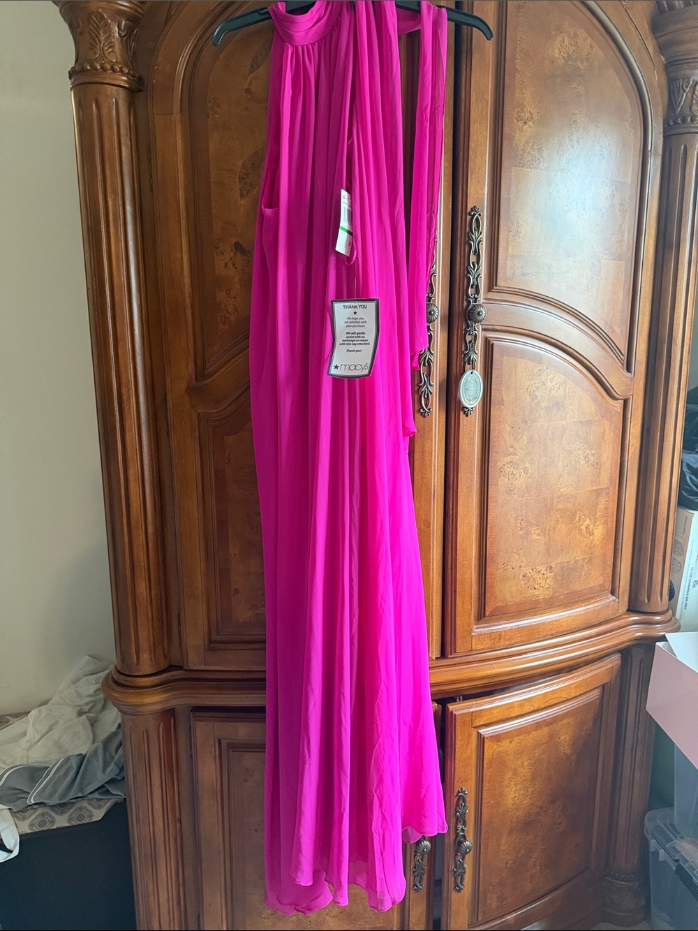 MSK Fuchsia Sleeveless Maxi Dress